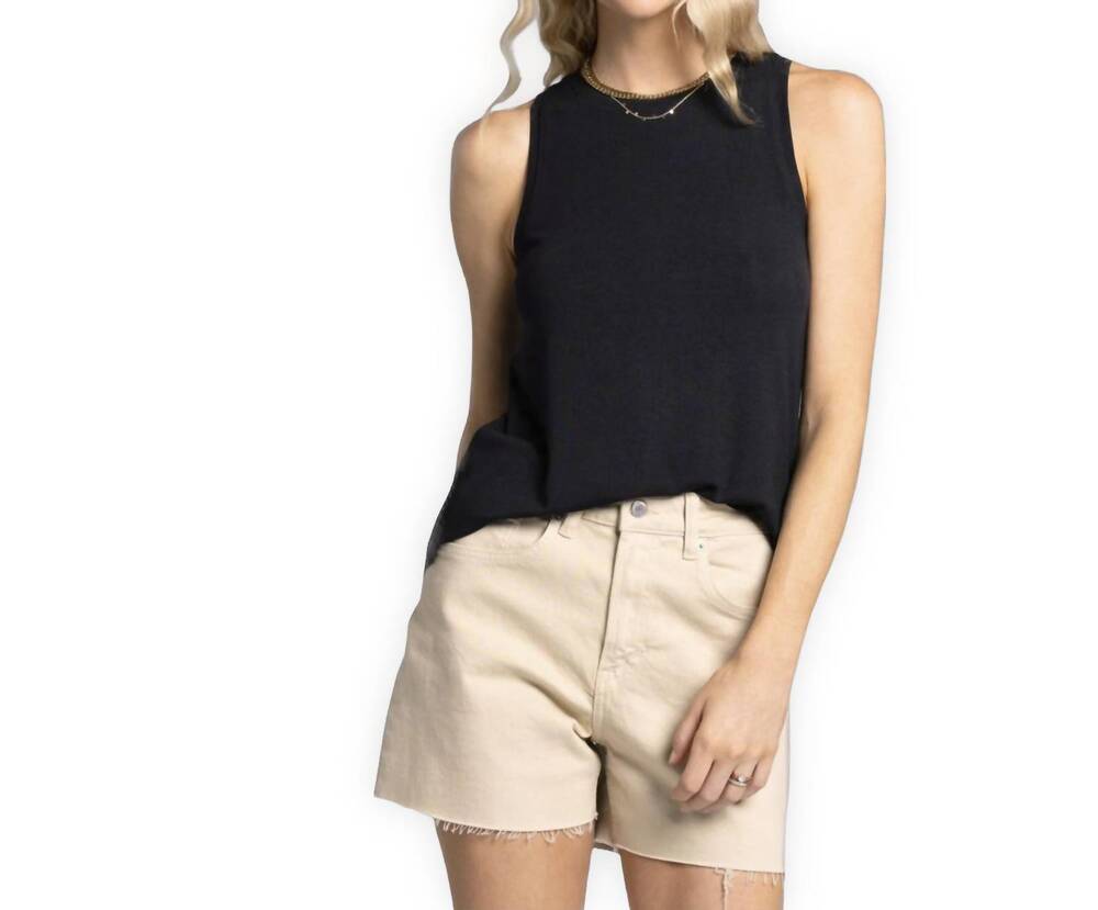 NEW THREAD & SUPPLY sinclair tank top in black